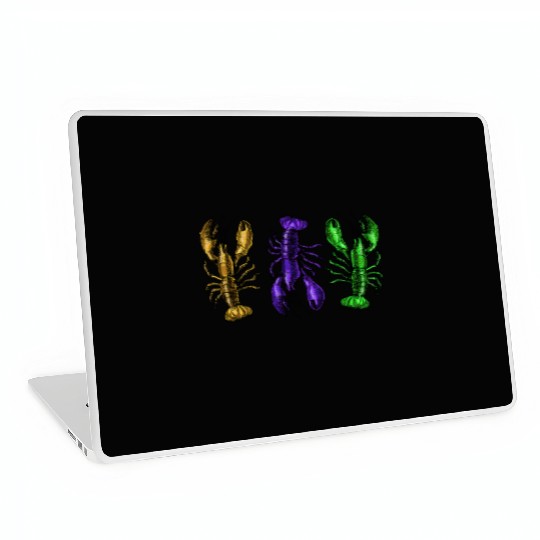 Lobster Mardi Gras Laptop Skins