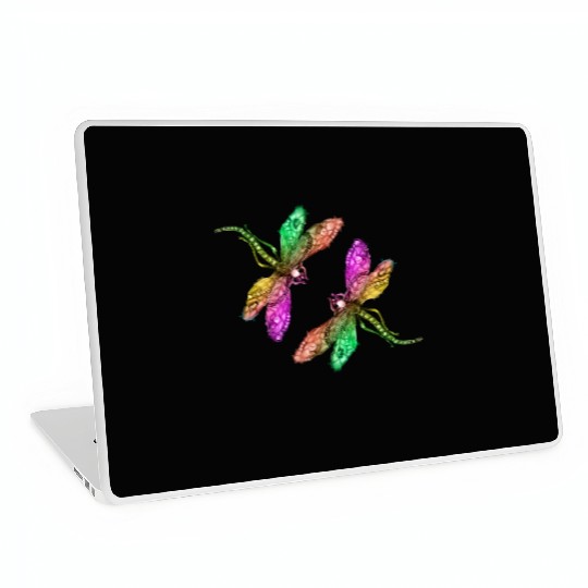 Spring, colorful insects playing. Laptop Skins
