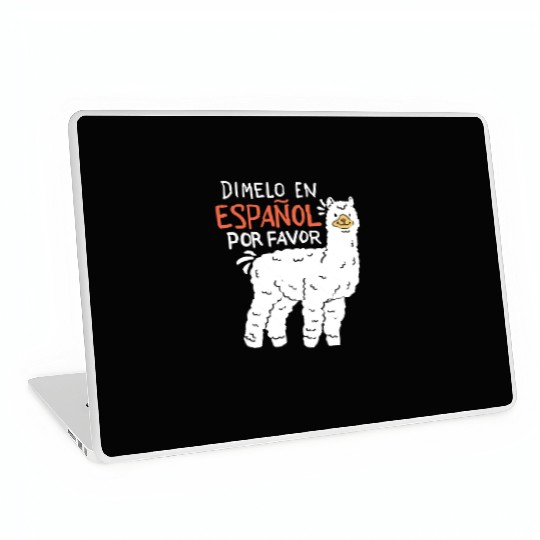Spanish Teacher Llama Laptop Skins
