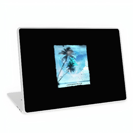 Artistic Jacksonville Florida Palm Tree Vacation Laptop Skins