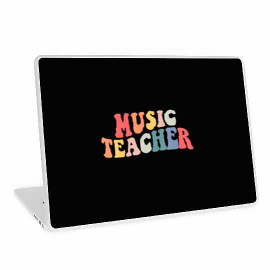 Groovy Music Teacher Team Back To School Laptop Skins