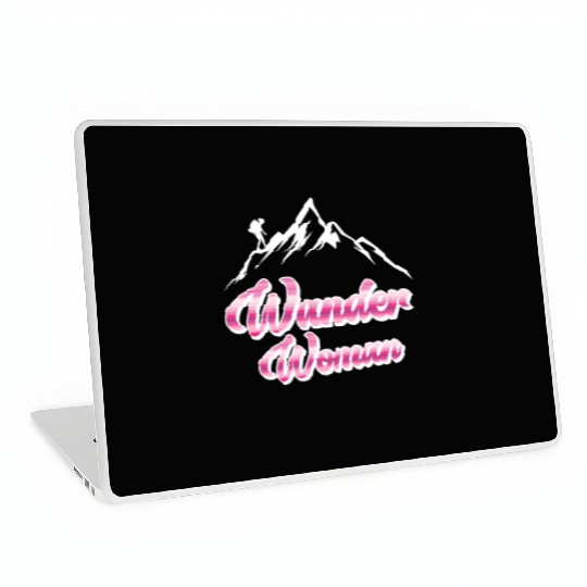 Wanderwoman Hiker Mountaineer Wanderlust Laptop Skins