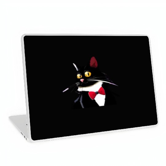 Sweet black cat Laptop Skins