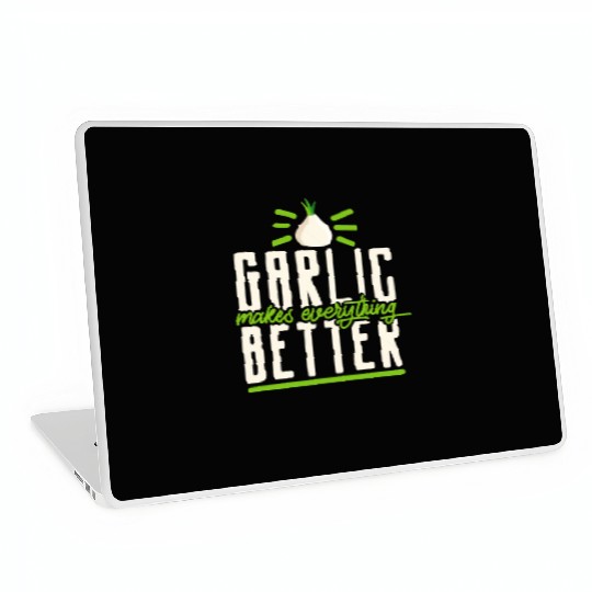 Garlic Garlic Cloves Garlic Lover Cooking Laptop Skins