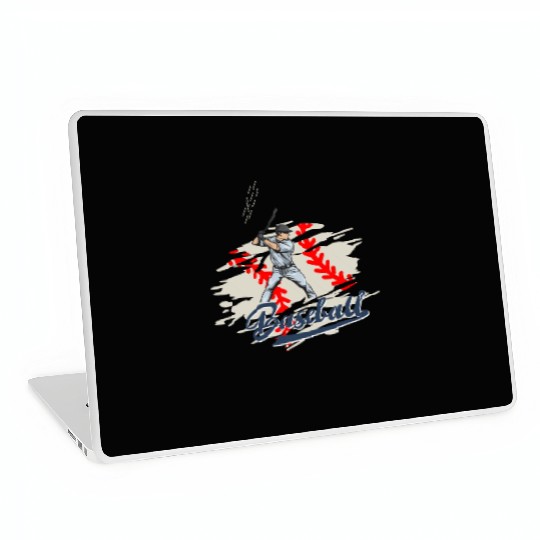 Vintage baseball cool fantasy baseball men women Laptop Skins