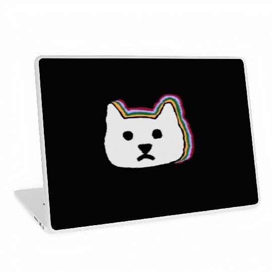 cat face Laptop Skins