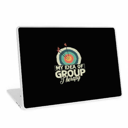 My Idea Of Group Therapy Archery Target Bow & Arro Laptop Skins