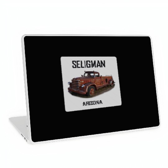 Old car city of Seligman in Arizonna, US Route 66 Laptop Skins