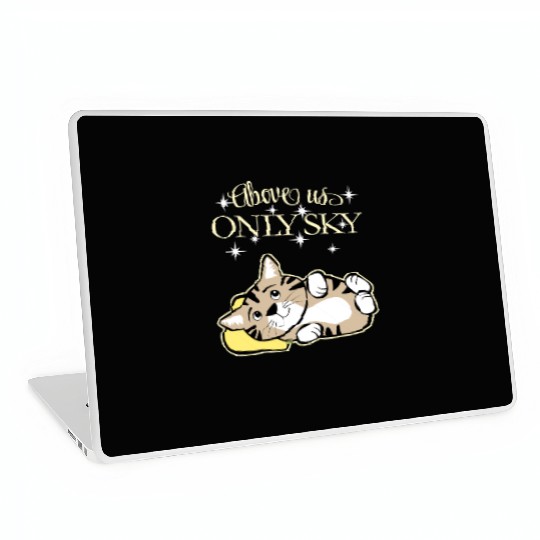 Above Only Sky Cat Night Laptop Skins