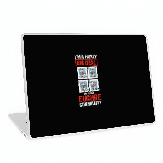 Euchre Community Card Game Player Poker Euchre Laptop Skins