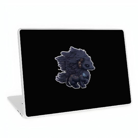 Midnight Flight of the Majestic Black Pegasus Laptop Skins