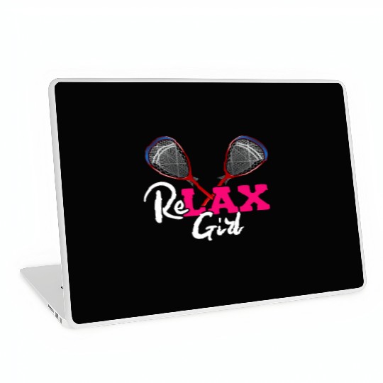 ReLAX Girl Lax Stick Athletic Sports Player Laptop Skins