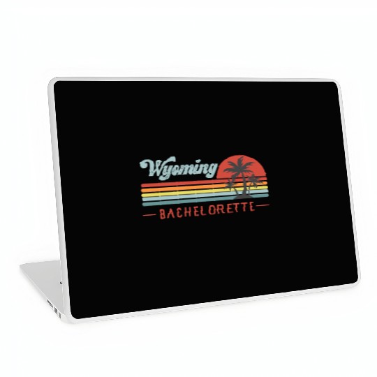 Wyoming Bachelorette, Palm Trees & Vintage Sunset Laptop Skins
