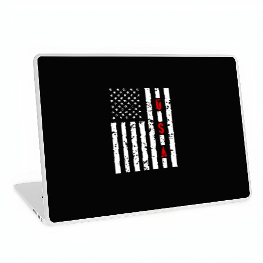 USA Flag Americann Patriotic Fourth of July 4Th In Laptop Skins