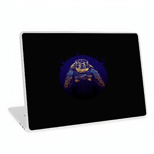 Sea Life - Colorful Sea Turtle Laptop Skins