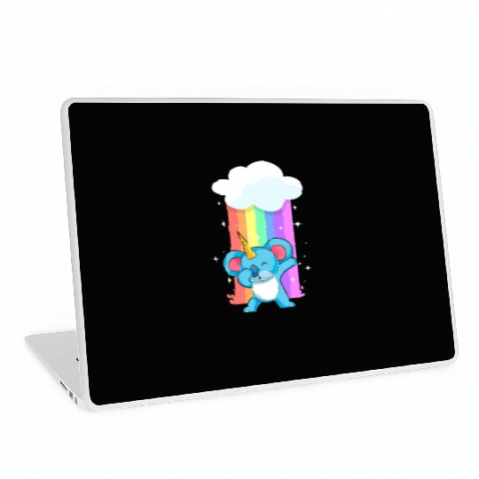 Zoo Animal Lover Rainbow Koalacorn Dabbing Unicorn Laptop Skins