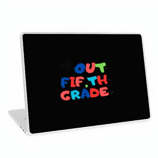 happy last day of school teacher students graduati Laptop Skins