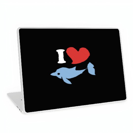 I love dolphins 1 Laptop Skins