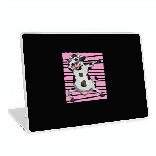Farm Animal Lover Farmer Funny Dabbing Cow Laptop Skins