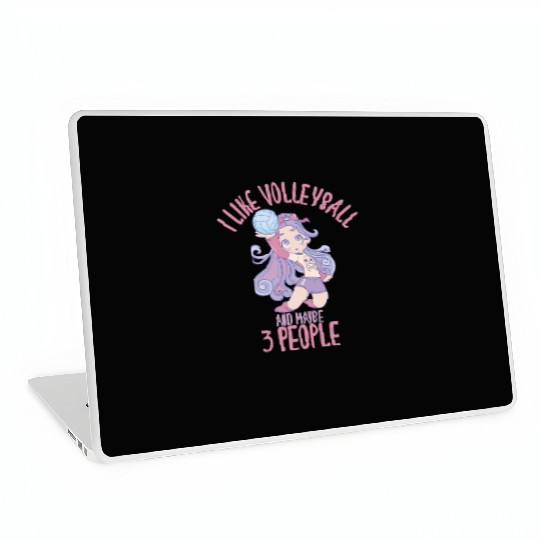 I like volleyball and maybe 3 people Laptop Skins