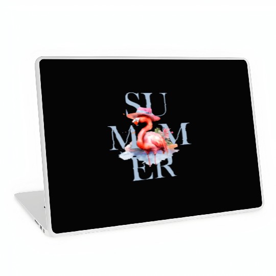Summer Flamingo Laptop Skins