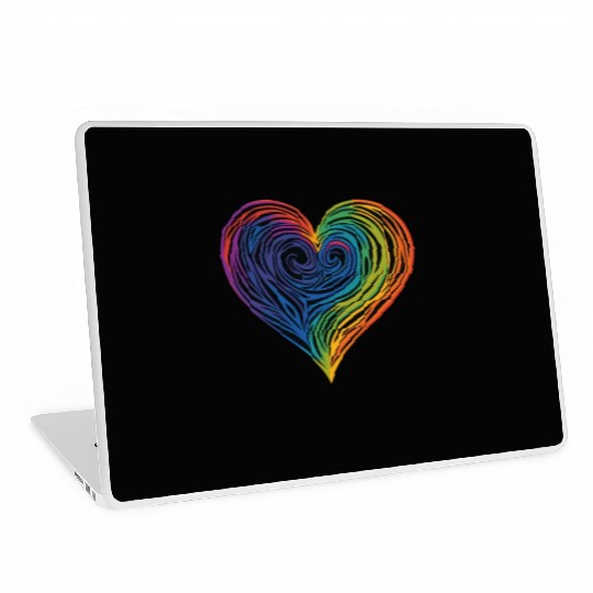 Pride & Joy: Rainbow Heart, Embracing LGBT Love & Laptop Skins