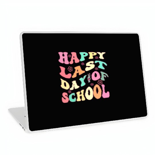 Groovy Happy Last Day of School Teacher Student Laptop Skins