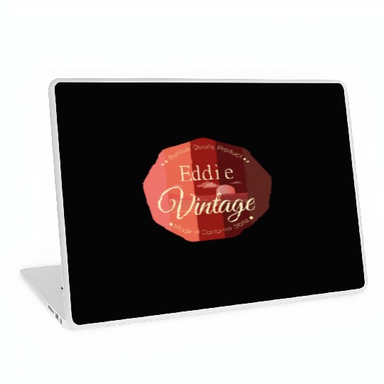 Eddie First Name Vintage Laptop Skins