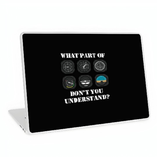Funny Pilot - Aviation Airline Pilot Instruments Laptop Skins