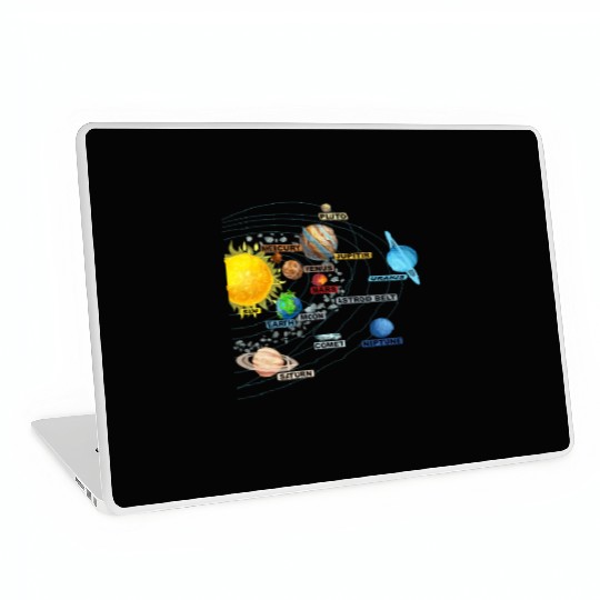 Solar System Planets Astronomy Space Science Girls Laptop Skins