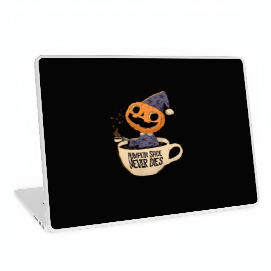 Pumpkin Spice Never Dies Laptop Skins