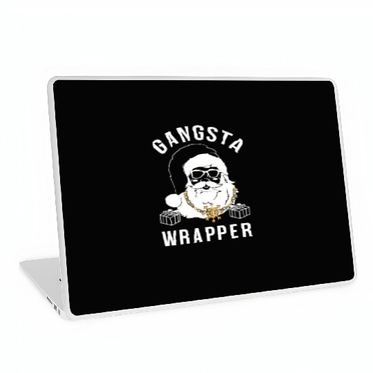 Gangsta Wrapper Gangster Santa Laptop Skins