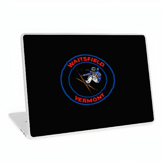 Retro Cool Skiing in Waitsfield Vermont Souvenir Laptop Skins