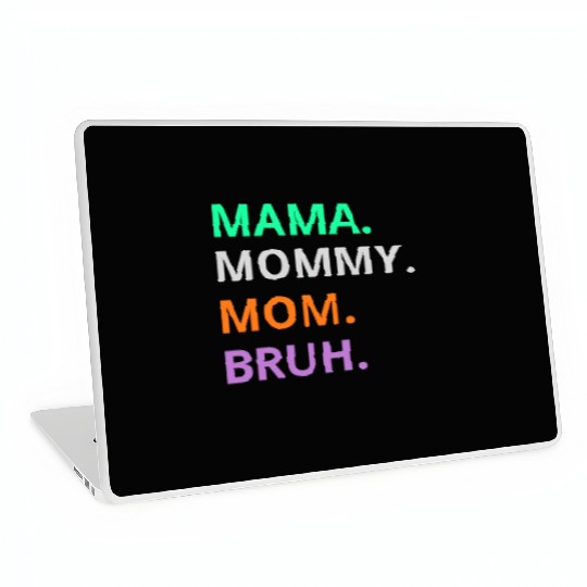 vintage international women's day mama,mommy;bruh Laptop Skins