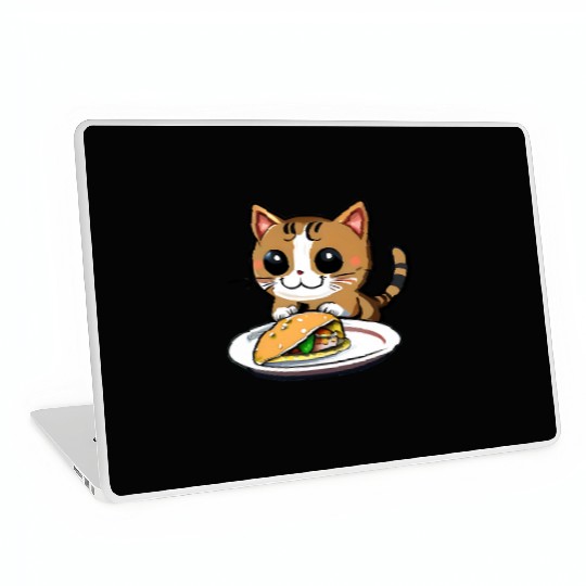Cute Cat and Taco: A Playful Combination for Your Laptop Skins