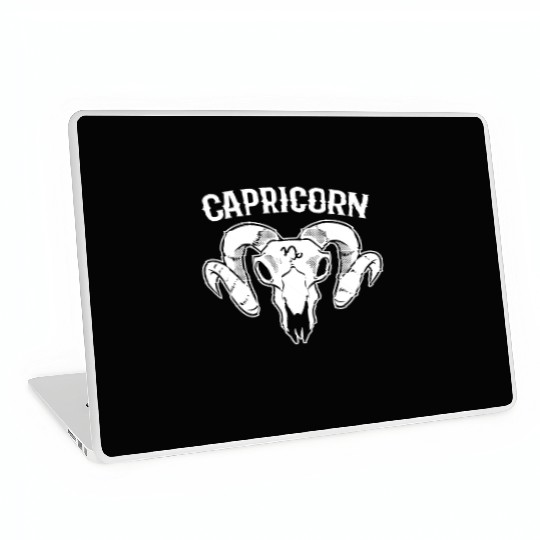 Capricorn Zodiac Sign Tarot Card Reader Laptop Skins