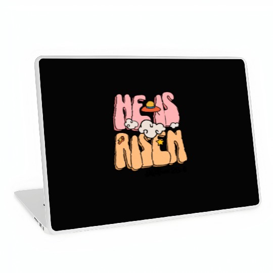 He Is Risen Modern Christian Easter Laptop Skins