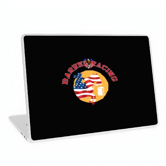 Cowgirl Barrel Racing Sport Come On Cowgirl Art Laptop Skins