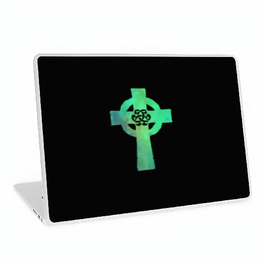 Irish Celtic Cross Knot St Patrick'S Day Christian Laptop Skins