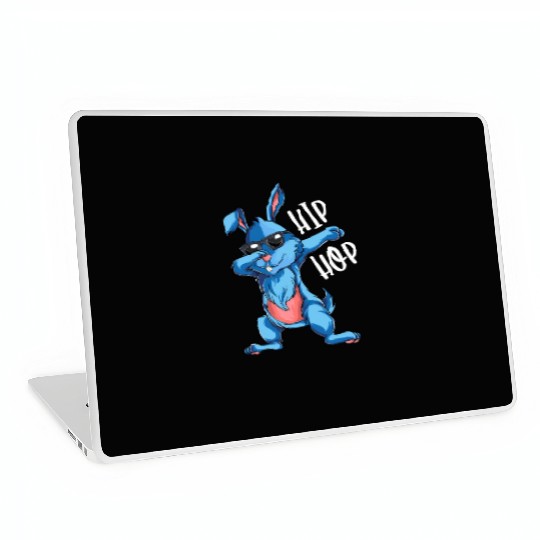 Hip Hop Dabbing Bunny Easter Day Laptop Skins