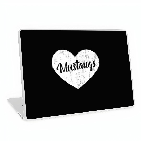 Mustangs School Sports Fan Team Spirit Mascot He Laptop Skins