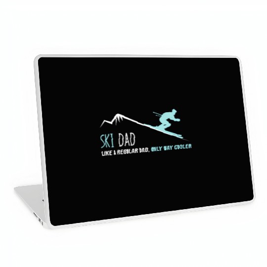 Ski Dad Winter Skiing Laptop Skins
