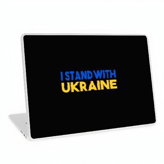 Ukraine Flag I Stand With Ukraine Mens Laptop Skins