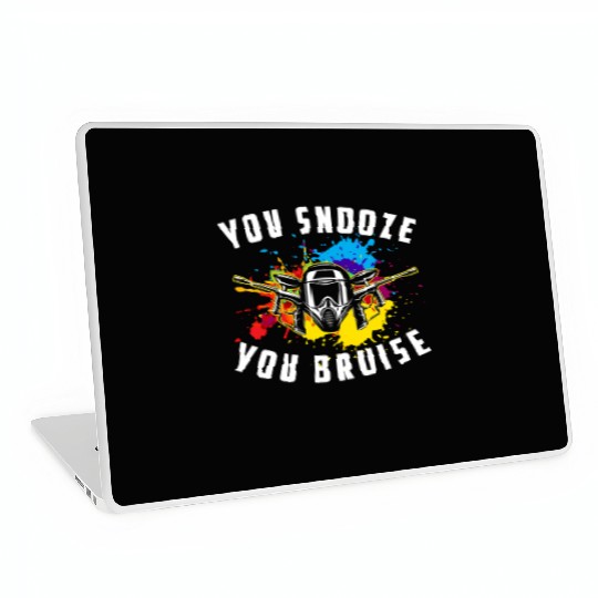 You Snooze You Bruise Youth Paintball Laptop Skins