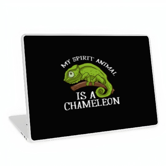 My Spirit Animal Is A Chameleon Lizard Chameleon Laptop Skins