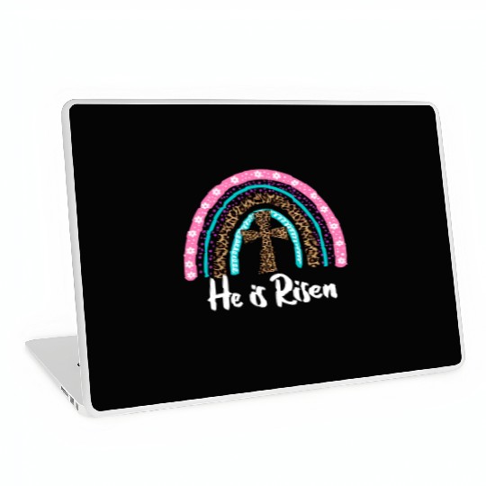 Easter For Christian N Mom He Is Risen Leopard Laptop Skins