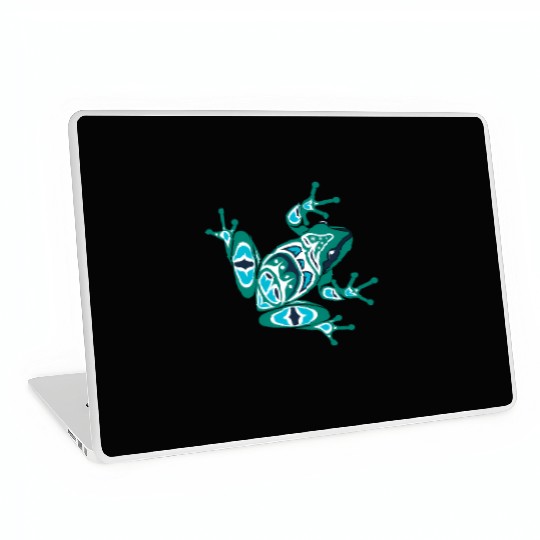 Native American Indian Style Frog Pacific Northwes Laptop Skins