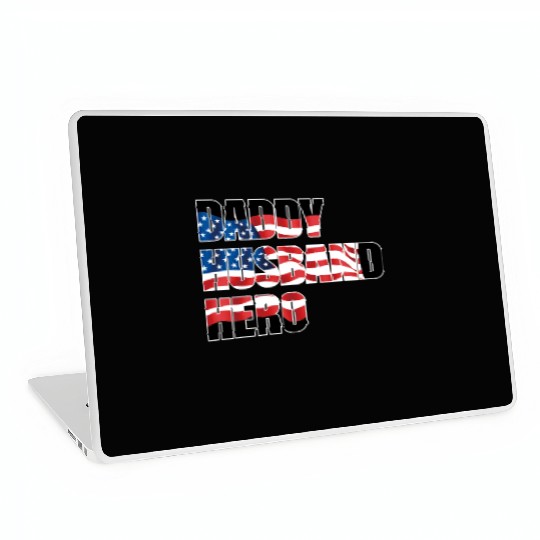 Daddy Husband Hero Laptop Skins