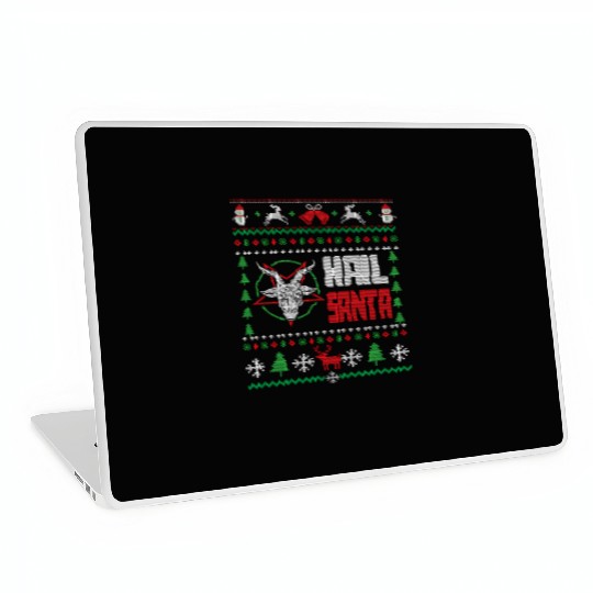 Hail Santa Ugly Laptop Skins