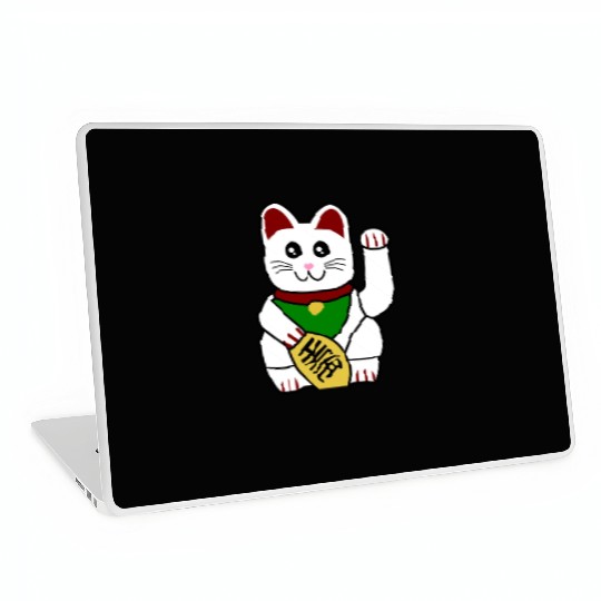 Cute Japanese Lucky Cat 1 Laptop Skins